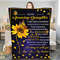Personalized Sunflower To My Daughter Fleece Sherpa blanket Birthday Gift Daughter Christmas gift Christmas blanket with name Daughter gift.jpg