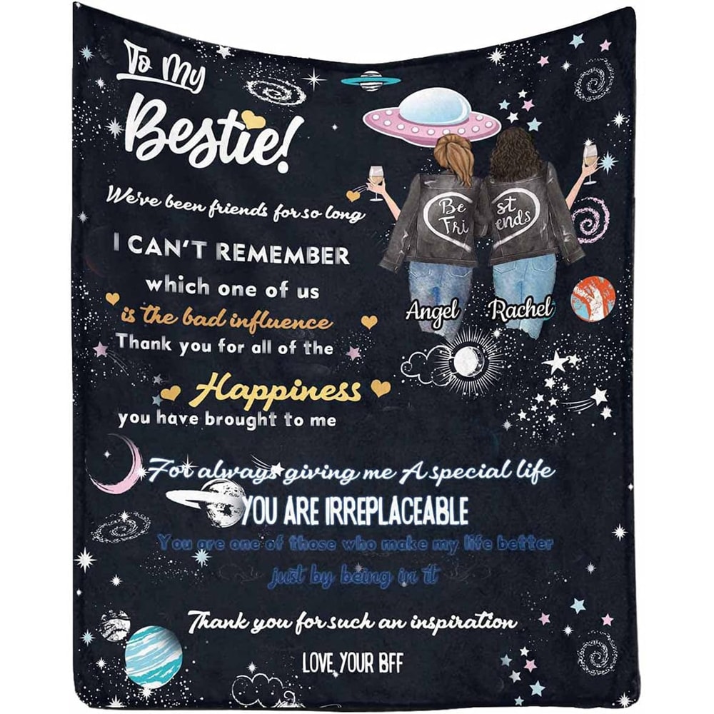Personalized To My Bestie Blanket Gifts For Friend Birthday Gifts For Best Friend Throw Blankets Flannel Throws Gifts for Bestie Happy Decor 6.jpg