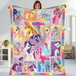 personalized my little pony blanket my little pony fleece blanket my little pony birthday gifts