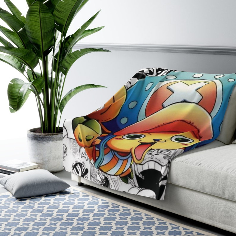 Tony Tony Chopper  Anime  Sherpa Fleece Blanket  Throw Blanket  Comics3.jpg