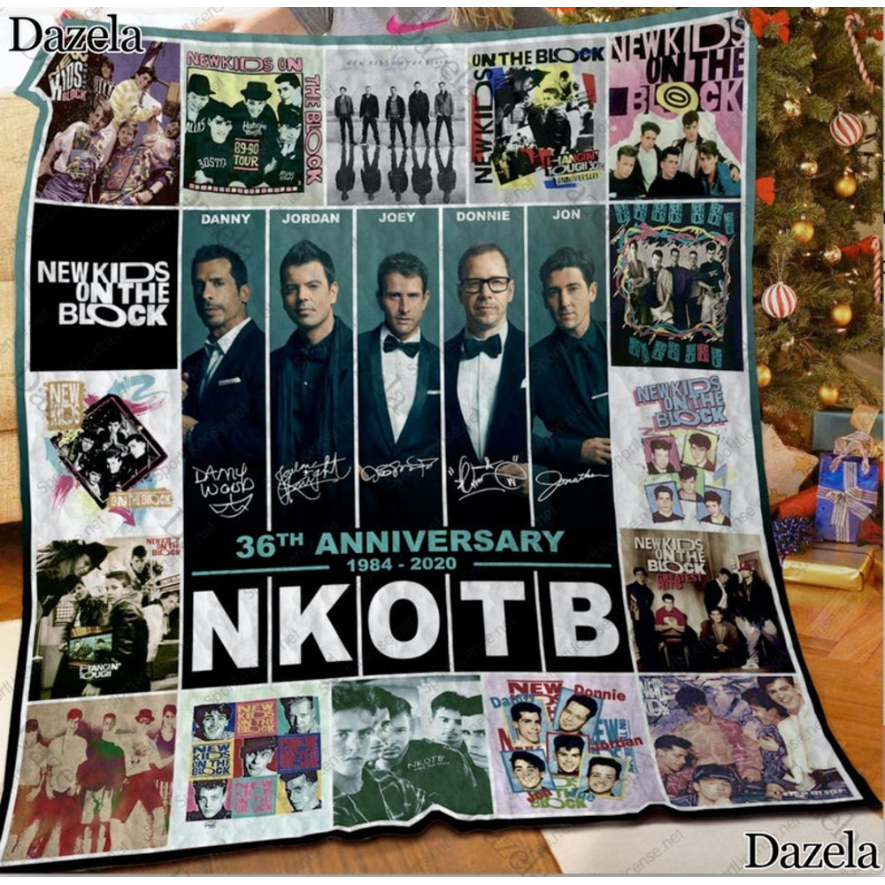 NKOTB Quilt Blanket, NKOTB Blanket, NKOTB Bedding Blanket, Quilt Blanket, Personalized Blanket, Blanket Gift1.jpg