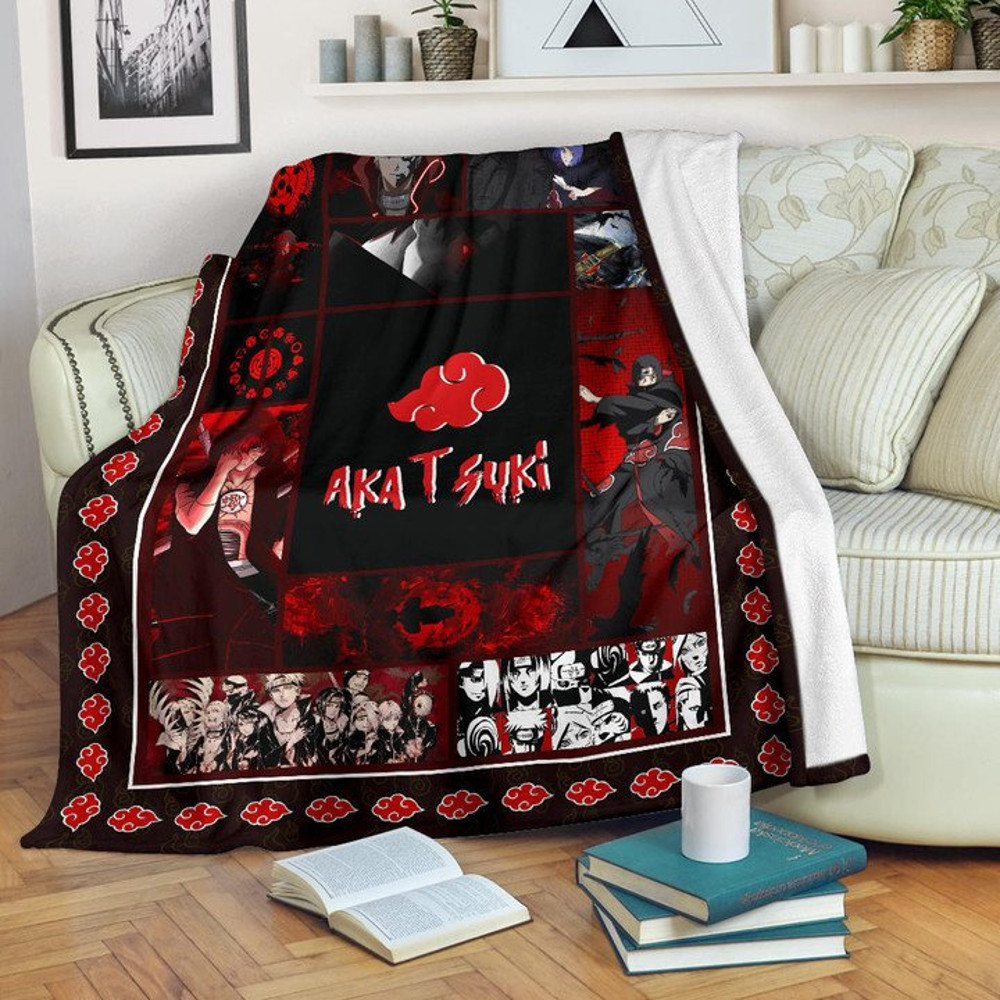 Akatsuki Members Naruto Sherpa Fleece Quilt Blanket BL3283 - Wisdom Teez.jpg