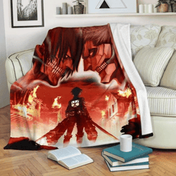 Attack On Titan Anime 7 Sherpa Fleece Quilt Blanket BL2564 - Wisdom Teez.png