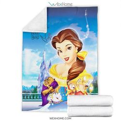 Beauty And The Beast Sherpa Fleece Quilt Blanket BL2820