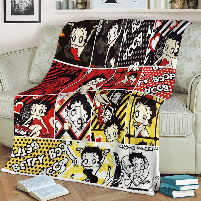 Betty Boop Lover Sherpa Fleece Quilt Blanket BL1683 - Wisdom Teez.jpg
