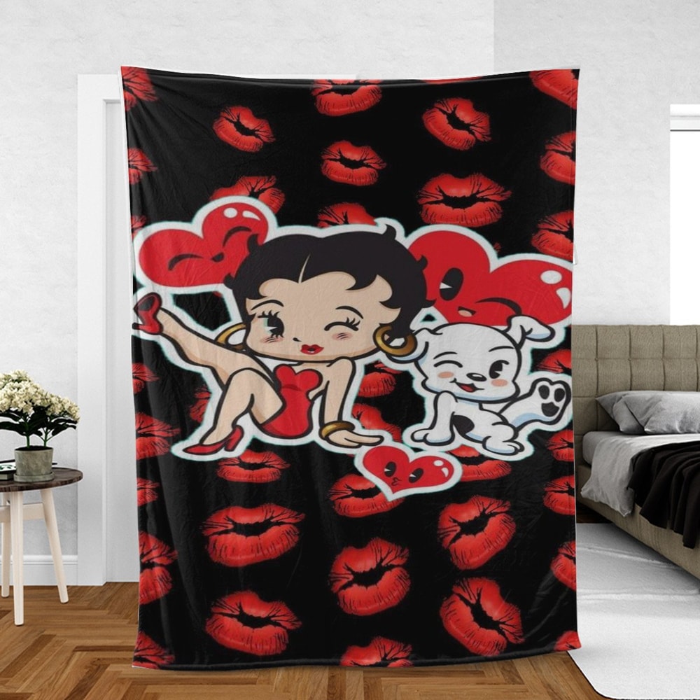 Betty Boop Sherpa Fleece Quilt Blanket BL1322 - Wisdom Teez.jpg