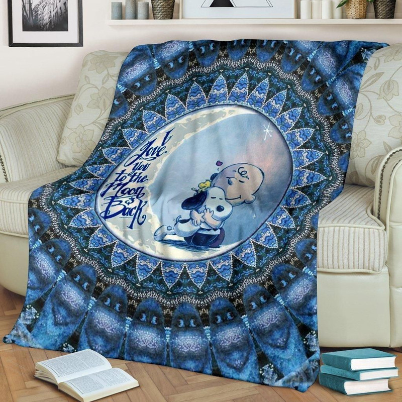 Charlie And Snoopy Sherpa Fleece Quilt Blanket BL1950 - Wisdom Teez.jpg
