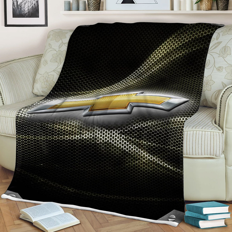 Chevrolet Logo Sherpa Fleece Quilt Blanket BL2437 - Wisdom Teez.jpg