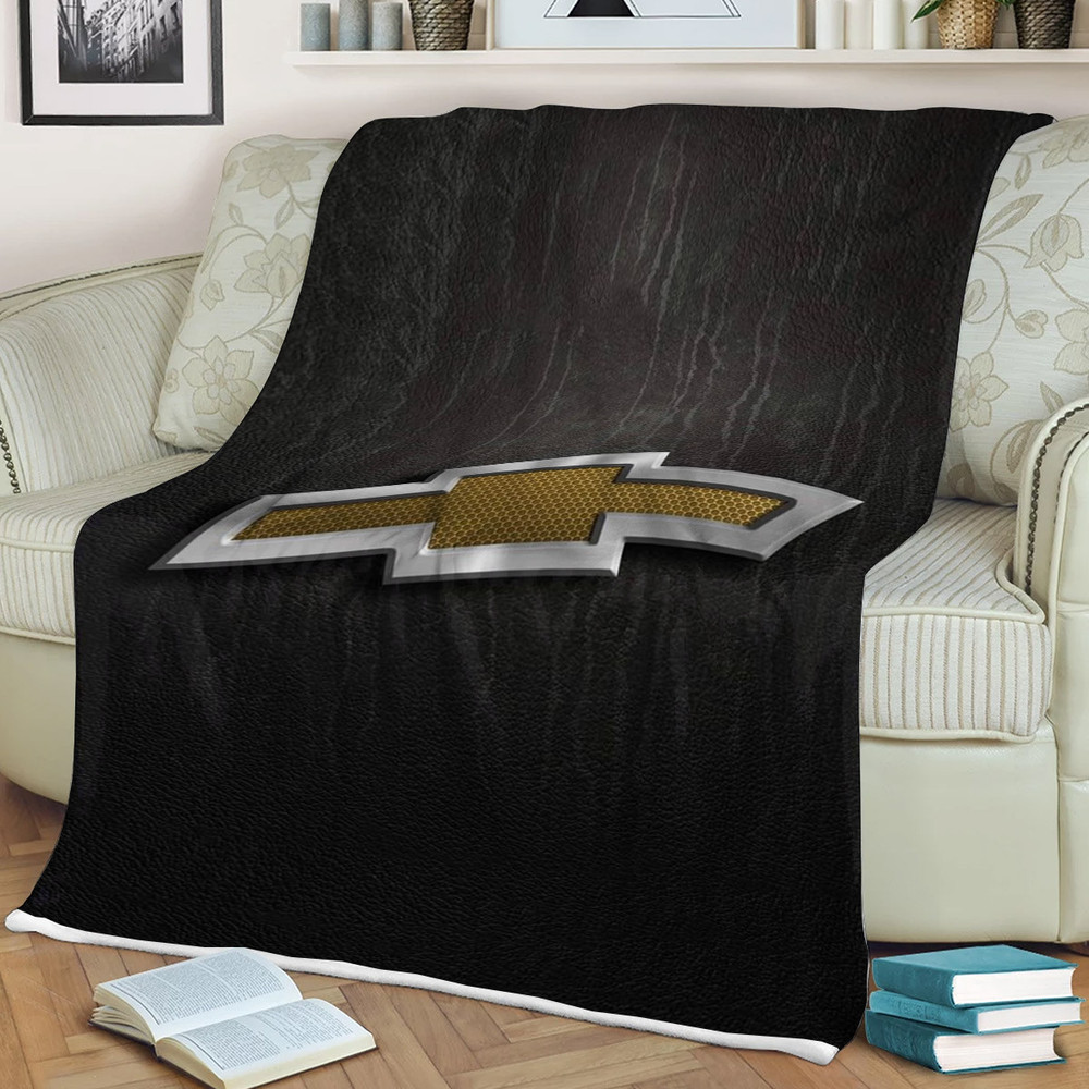 Chevrolet Logo Sherpa Fleece Quilt Blanket BL2438 - Wisdom Teez.jpg