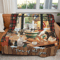 Christmas night animals beside the window Sherpa Fleece Quilt Blanket BL1222 - Wisdom Teez.png