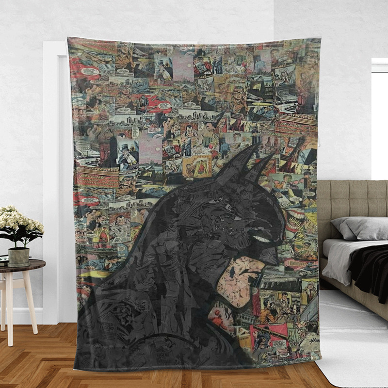 Cool Batman Dark Night DC Comics Sherpa Fleece Quilt Blanket BL2458 - Wisdom Teez.jpg