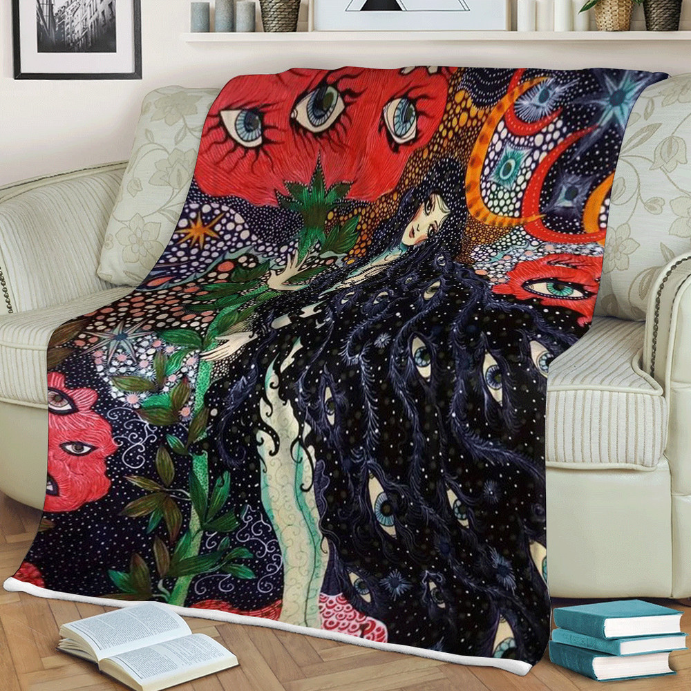 Daria Hlazatova Garden Of Dreams Christmass Lover Sherpa Fleece Quilt Blanket BL1454 - Wisdom Teez.jpg