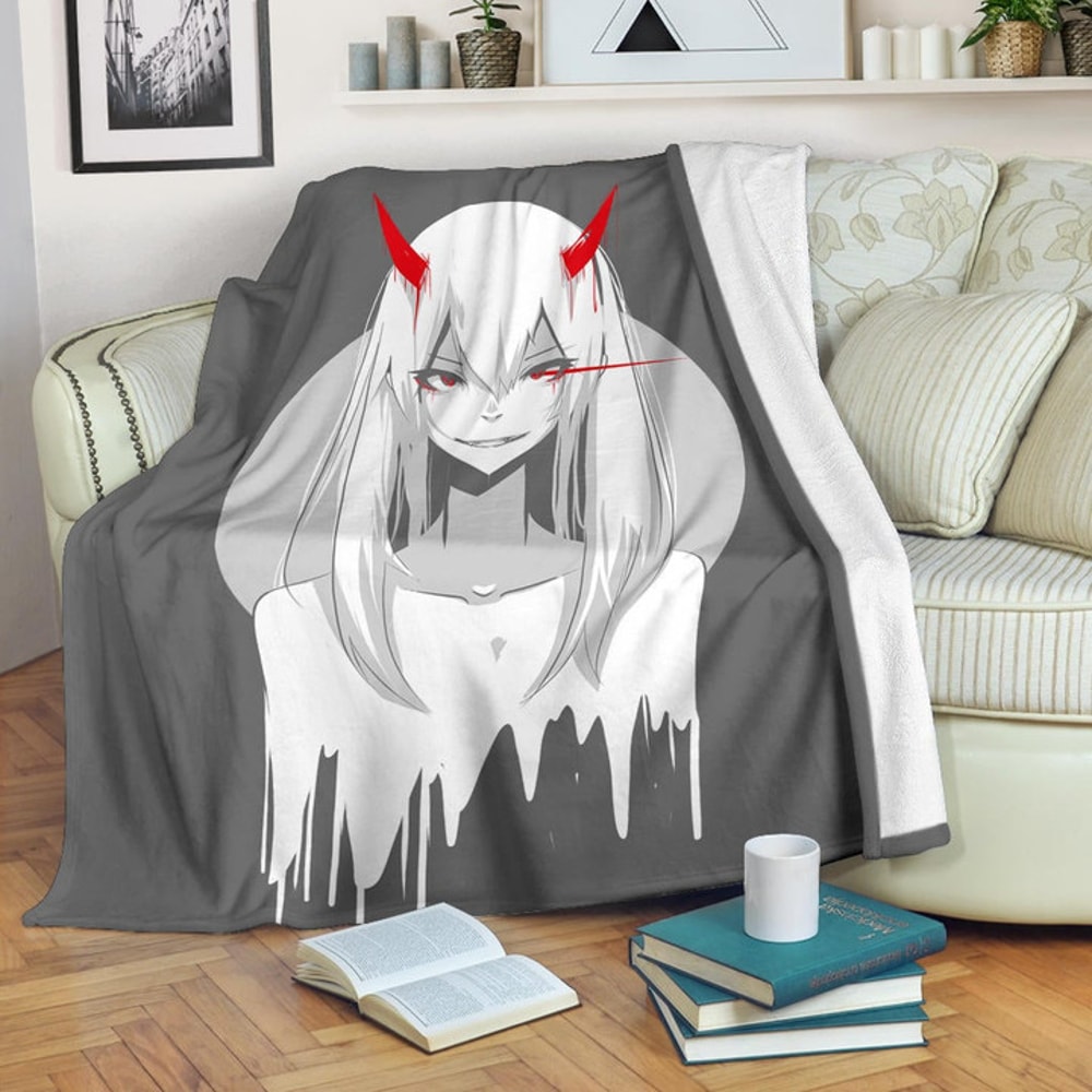 Darling In The Franxx Anime Sherpa Fleece Quilt Blanket BL2762 - Wisdom Teez.jpg
