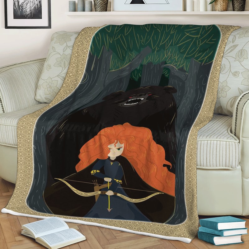 Disney Brave Pixar Animation Studios Cartoon VerChristmas Sherpa Fleece Quilt Blanket BL1527 - Wisdom Teez.jpg