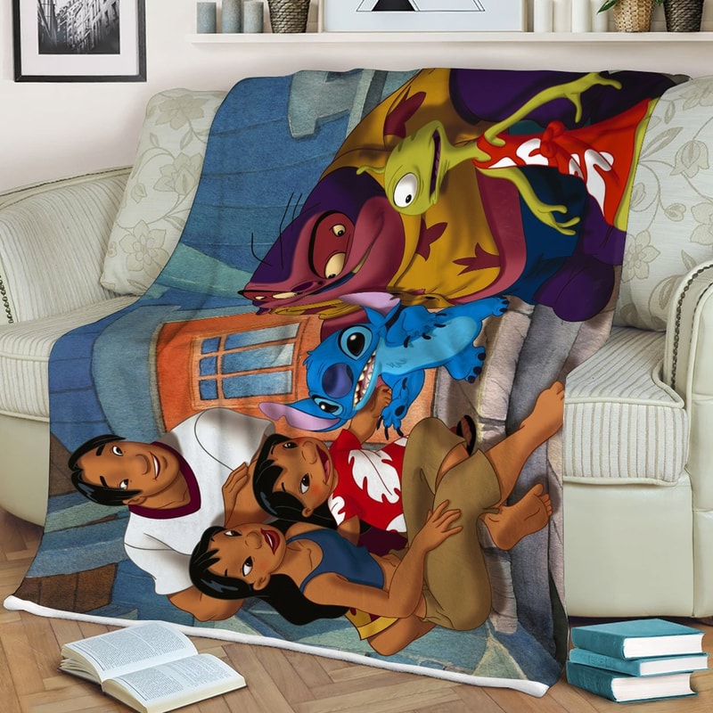Disney Lilo And Stitch Sherpa Fleece Quilt Blanket BL1204 - Wisdom Teez.jpg