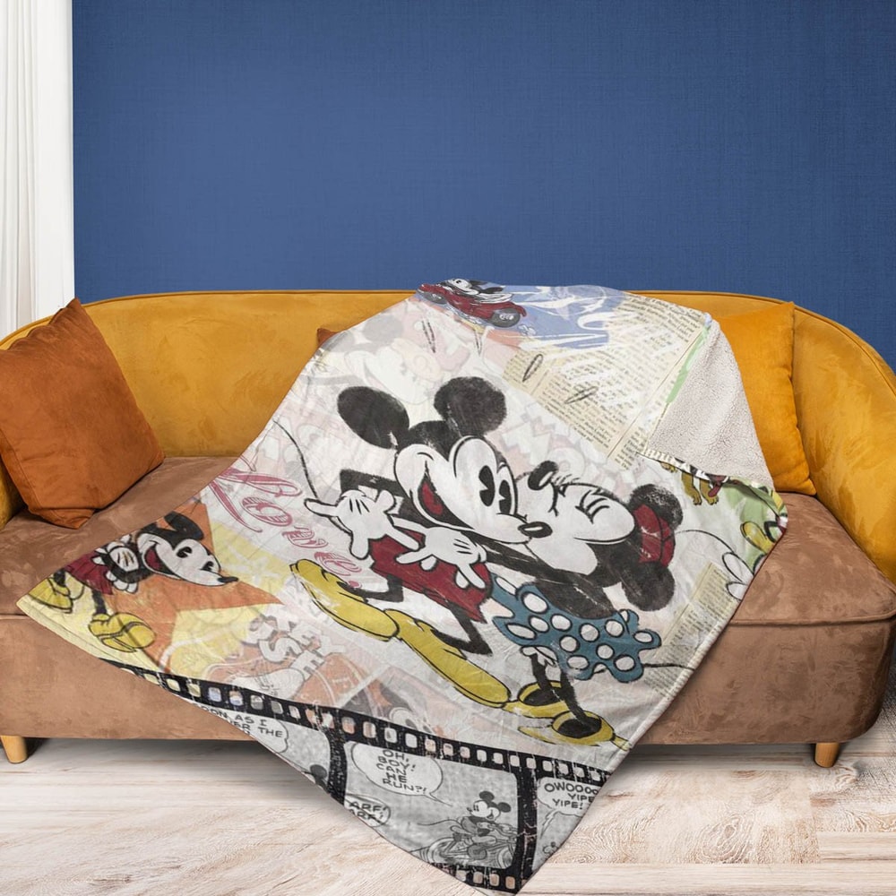 Disney Mickey And Minnie Christmas Sherpa Fleece Quilt Blanket BL2181 - Wisdom Teez.jpg
