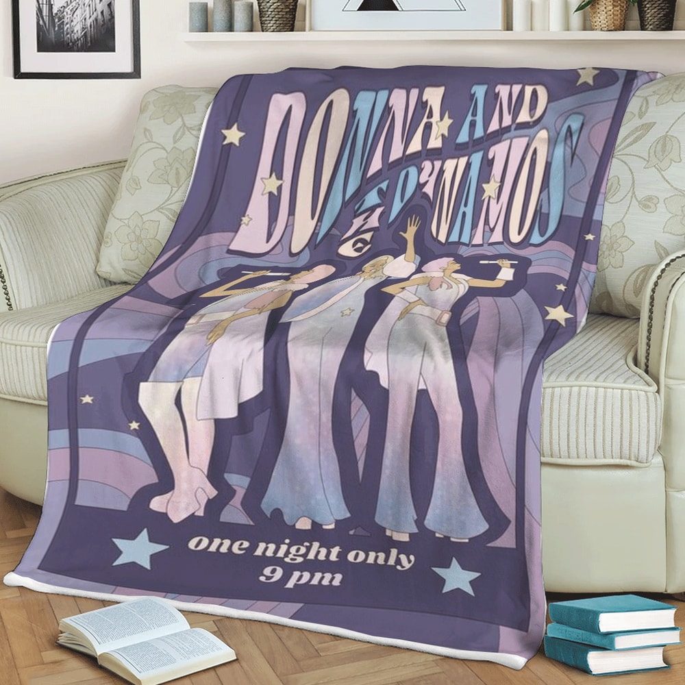 Donna And The Dynamos Concert Poster Christmass Lover Sherpa Fleece Quilt Blanket BL1426 - Wisdom Teez.jpg