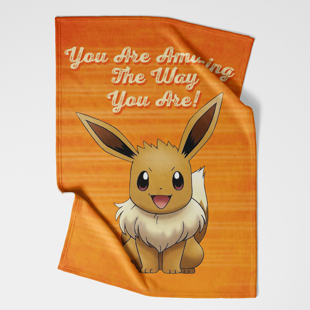 Eevee Amazing Pokemon Sherpa Fleece Quilt Blanket BL2111 - Wisdom Teez.png