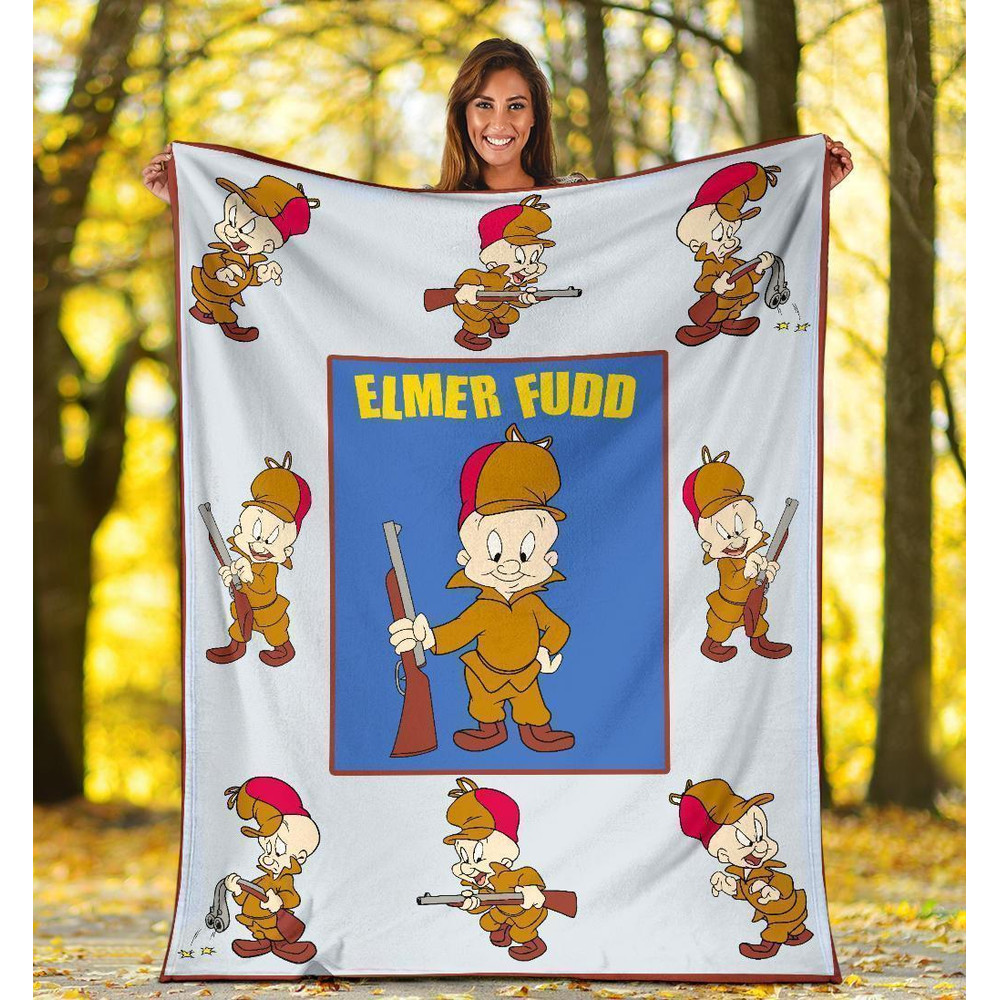 Elmer Fudd Sherpa Fleece Quilt Blanket BL2621 - Wisdom Teez.jpg