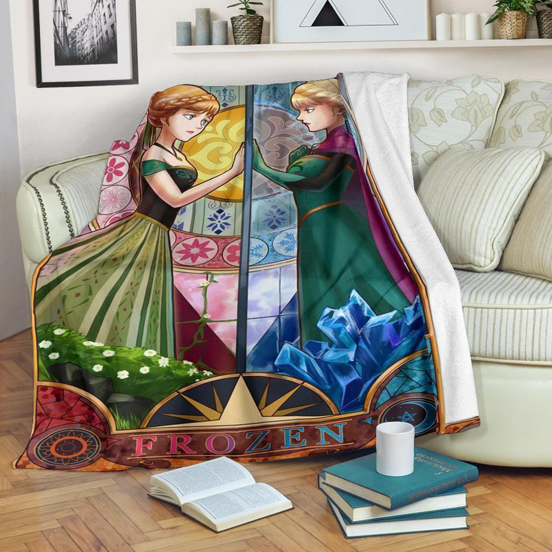 Elsa and Anna Sherpa Fleece Quilt Blanket BL2658 - Wisdom Teez.jpg