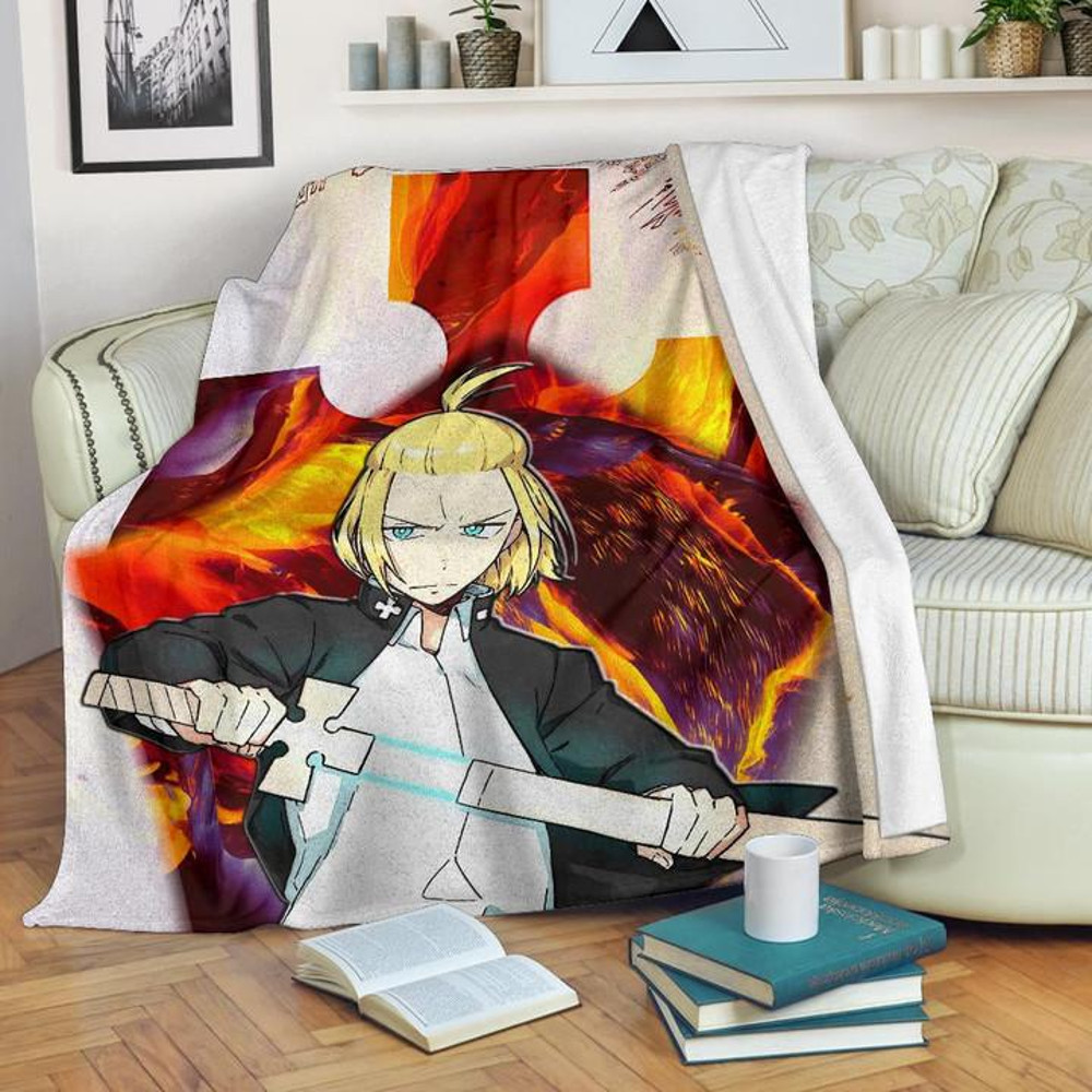Fire Force Anime Sherpa Fleece Quilt Blanket BL3226 - Wisdom Teez.jpg