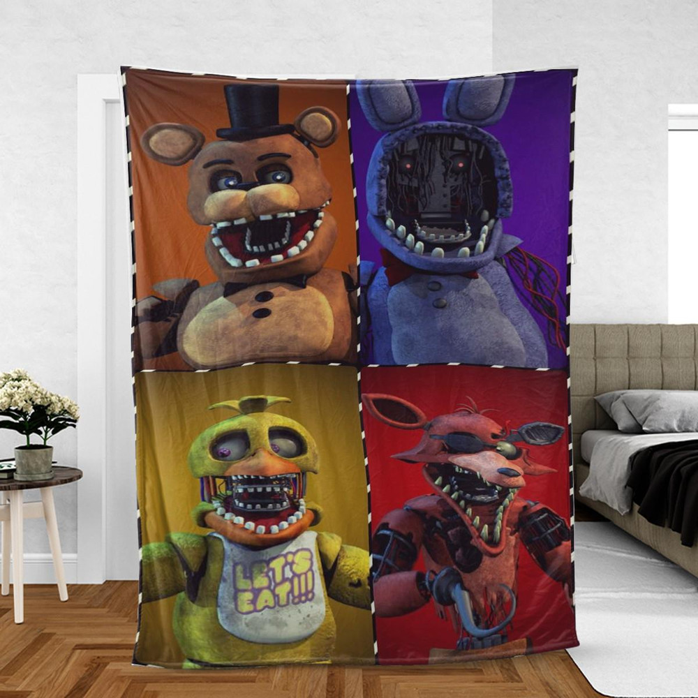 Five Nights at Freddy's Sherpa Fleece Quilt Blanket BL1359 - Wisdom Teez.jpg