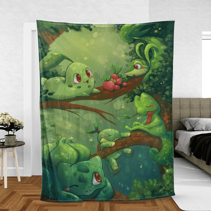 Full Monster Pokemon Eeveelutions TV Cartoon Sherpa Fleece Quilt Blanket BL2529 - Wisdom Teez.jpg