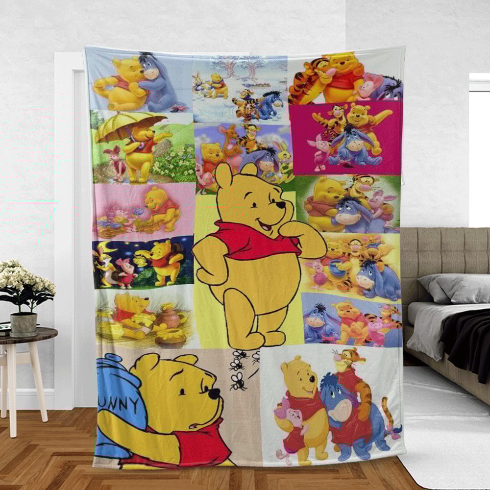 Funny Winnie-the-Pooh Disney Sherpa Fleece Quilt Blanket BL2275 - Wisdom Teez.jpg