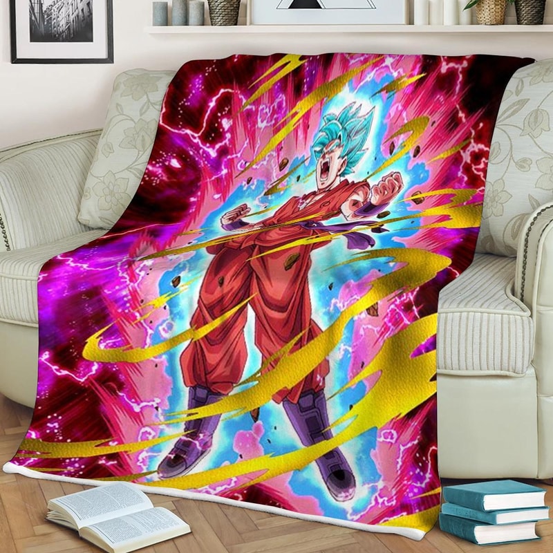 Goku Dragon Ball Anime Sherpa Fleece Quilt Blanket BL1380 - Wisdom Teez.jpg