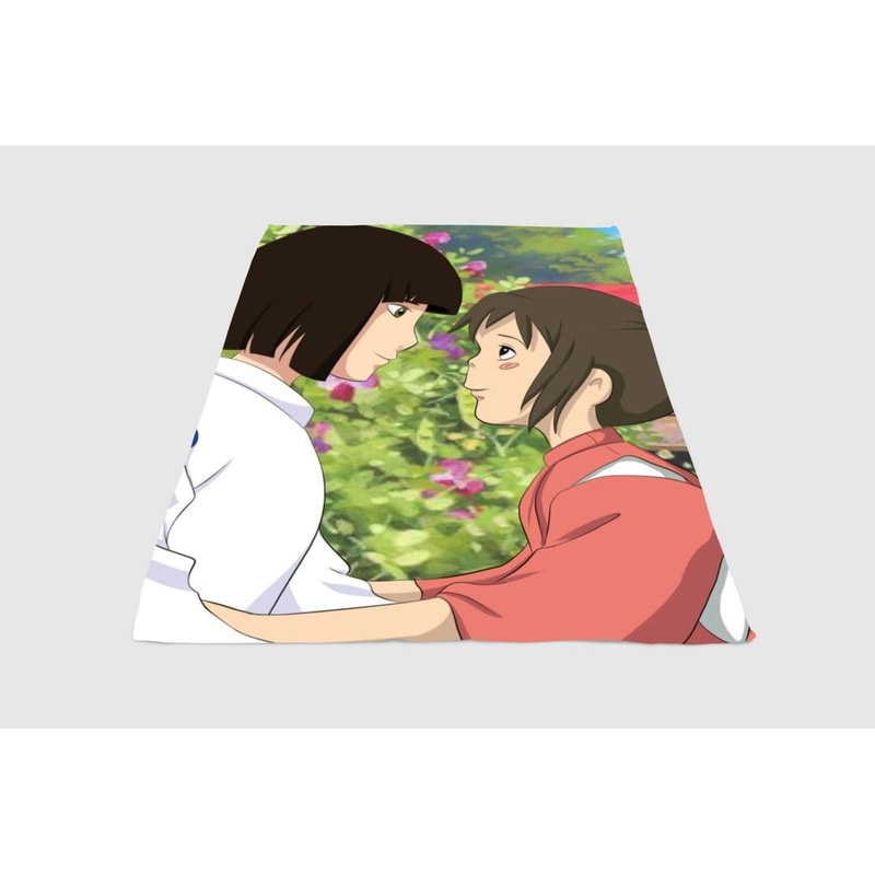 Haku And Chihiro Hug Sherpa Fleece Quilt Blanket BL0143 - Wisdom Teez.jpg
