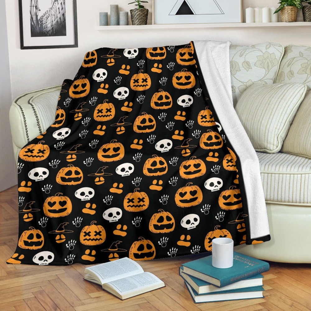 Halloween Sherpa Fleece Quilt Blanket BL2714 - Wisdom Teez.jpg