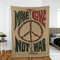 Hippie Make Love Not War Collectors Art Lover Sherpa Fleece Quilt Blanket BL2452 - Wisdom Teez.jpg