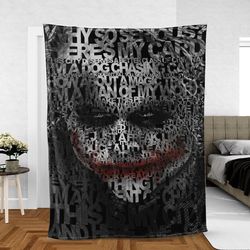 joker sherpa fleece quilt blanket bl1827