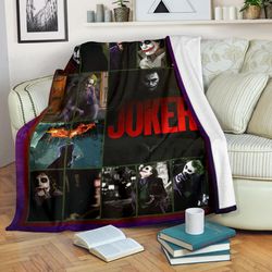 joker the clown sherpa fleece quilt blanket bl3306