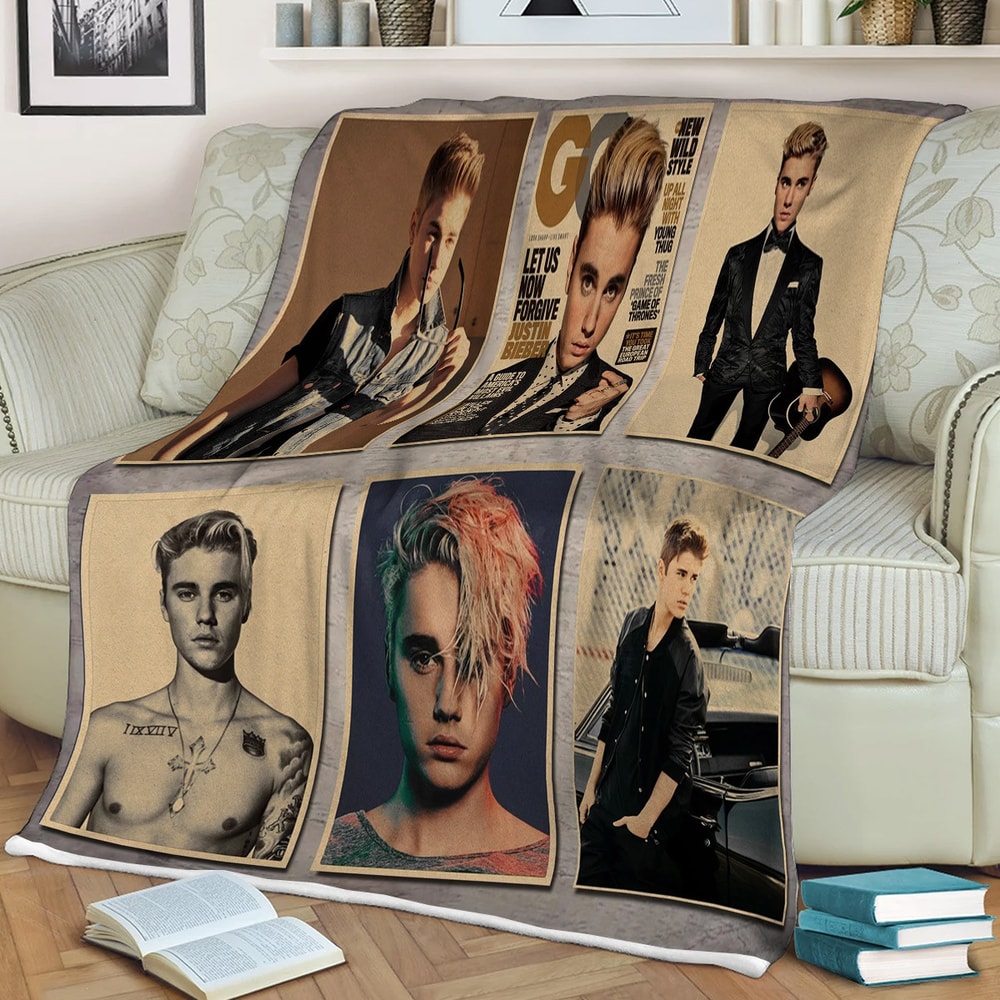 Justin Bieber Sherpa Fleece Quilt Blanket BL1631 - Wisdom Teez.jpg