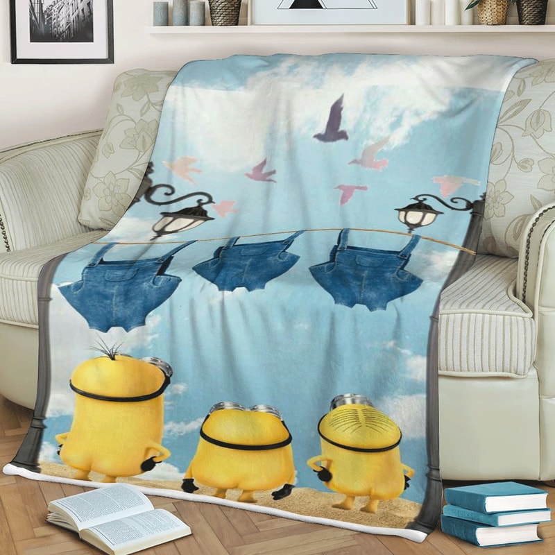 Minion's Hilarious Summer Fashion Movies Christmas Sherpa Fleece Quilt Blanket BL1303 - Wisdom Teez.jpg