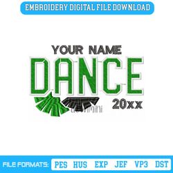 cheerleader dance name custom embroidery design, cheer megap, 75