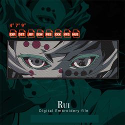 digital embroidery rui demon slayer character