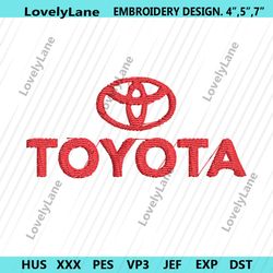 toyota logo embroidery file embroidery car logo instant download file