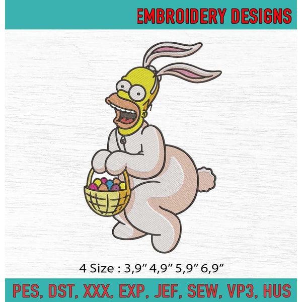 Simpsons Toy Rabbit Disney The Simpsons Homer Simpson Easter Bunny Machine Embro | Inspire ...