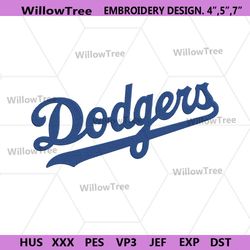 dodgers mlb embroidery instant download, la dogers embroidery