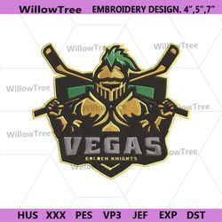 vegas golden knights nhl logo machine embroidey design, vegas golden knights file embroidery download