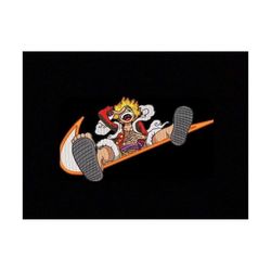 premium luffy gear 5 nike one piece embroidery design
