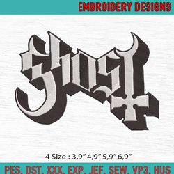 ghost band ghost b.c music machine embroidery digitizing design file