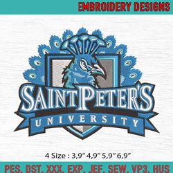 basketball university saint peters peacocks mens machine embroidery digitizing design file