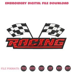 checkered racing flags embroidery design, formula 1 flag emb, 67