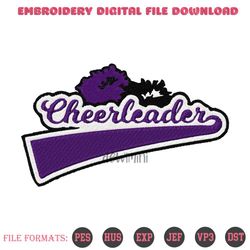cheerleader embroidery design, cheer leader machine embroide, 76