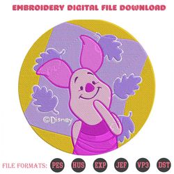 funny face piglet embroidery designs file, winnie the pooh m