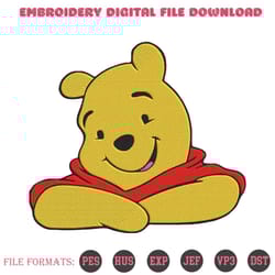 winnie the pooh relaxing embroidery designs file, winnie the pooh