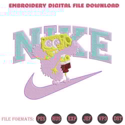 nike spongebob squarepants lady embroidery designs file nike machine embroidery designs